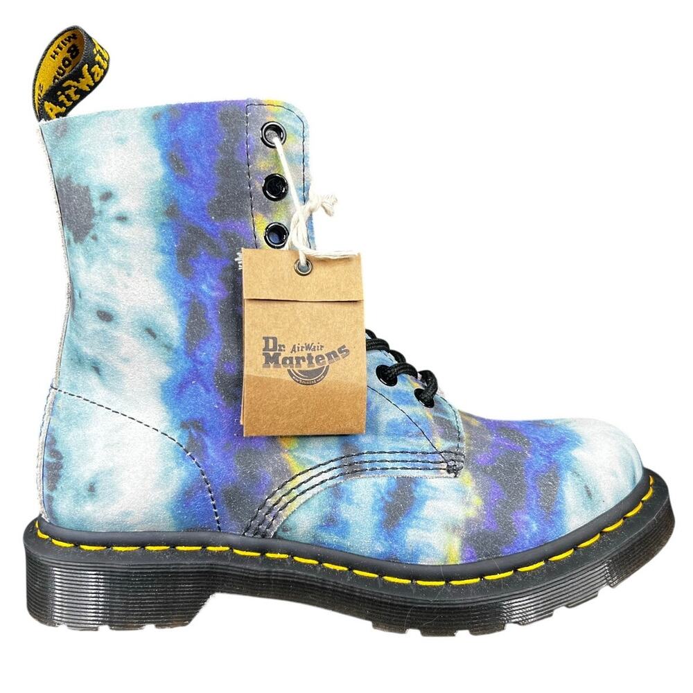 NWT Dr. Martens Women’s 1460 Pascal Tie-Dye Soft Suede Combat Boot Size US 7